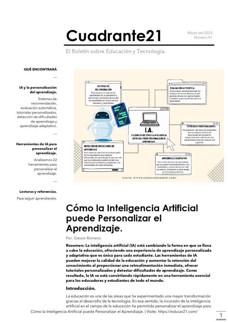 Cómo la Inteligencia Artificial puede Personalizar el Aprendizaje