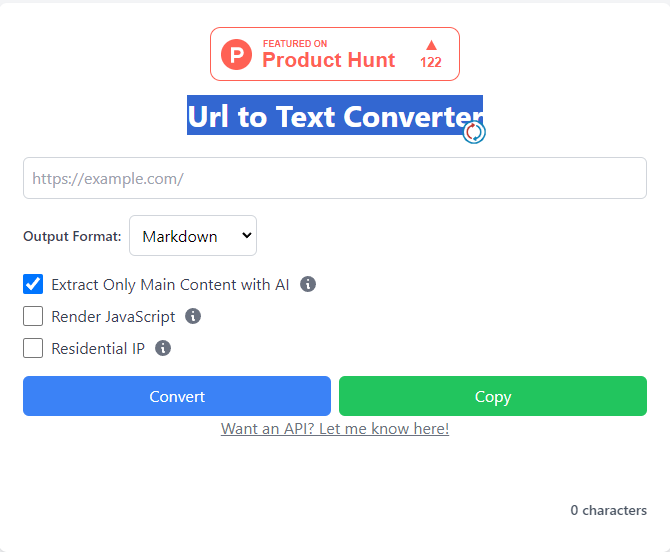 Url to Text Converter – La Herramienta Ideal para Extraer Texto de Páginas Web